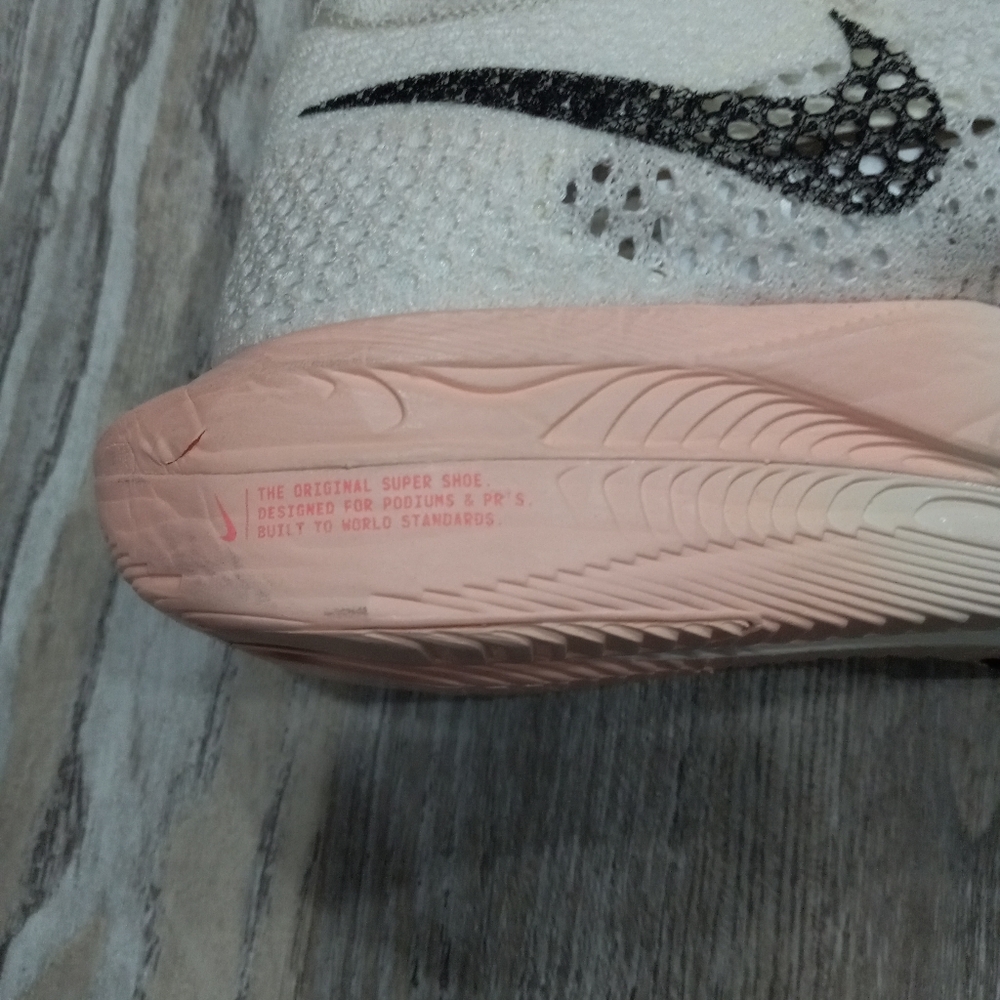 Nike ZoomX Vaporfly Next% 3 Sail Black Crimson Tint Woman Shoes Size 8.5 - Picture 10 of 16